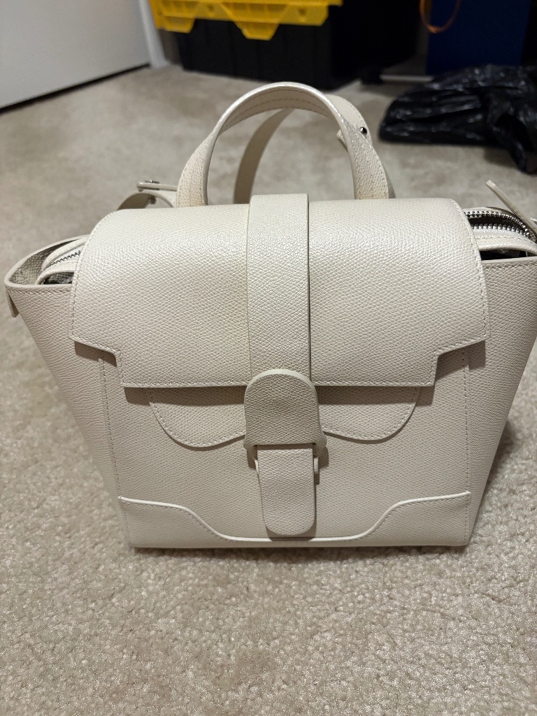 Senreve Mini Maestra - Cream, Pebbled Leather
